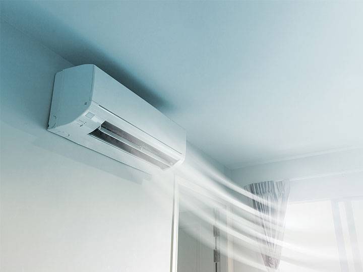 Climatisation qui souffle de l'air